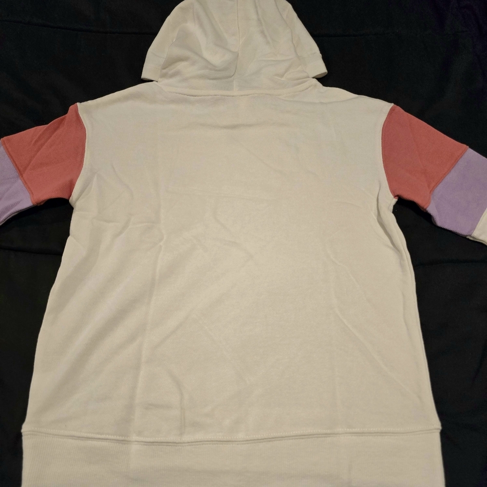 Disney Minnie Mouse Sporty Cheerleader Hoodie Sweater White NEW‎ Size 8 Medium - Picture 7 of 8